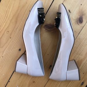 Karl Lagerfeld | Shoes | Nwt Karl Lagerfeld Nude Patent Leather Heels 9